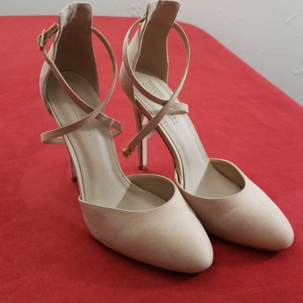 ASOS pink suede heels 8.5 - Picture 6 of 6